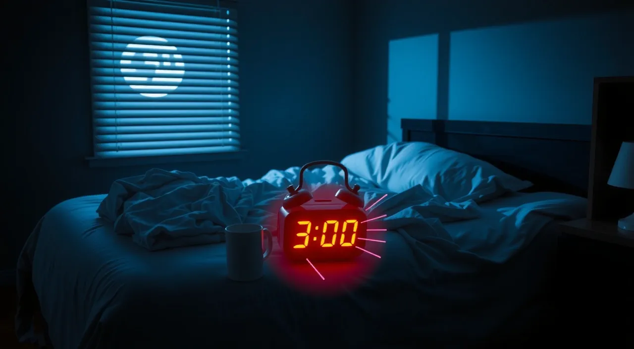 Por Que Você Sempre Acorda às 3h da Madrugada — A Causa Real Não É Insônia