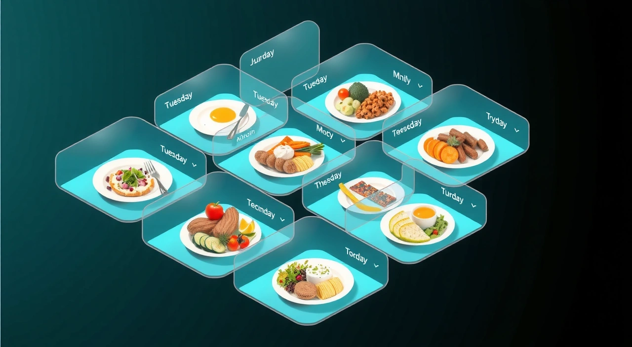 Cardápio noturno pró-sono — visualização 3D