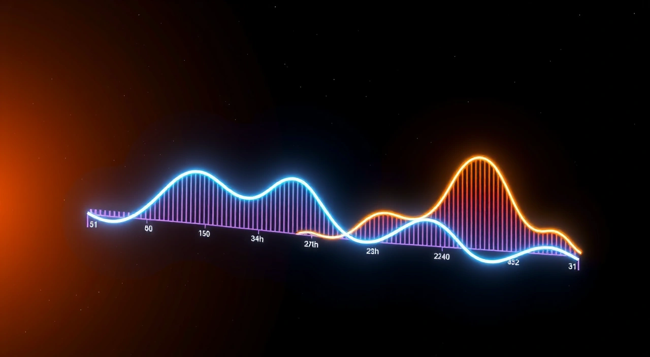 Ritmo circadiano da melatonina — gráfico 3D