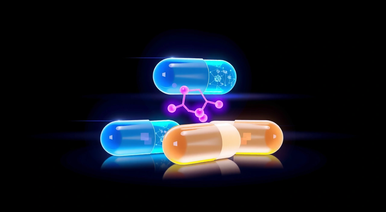 Combinações de suplementos para ansiedade — diagrama 3D